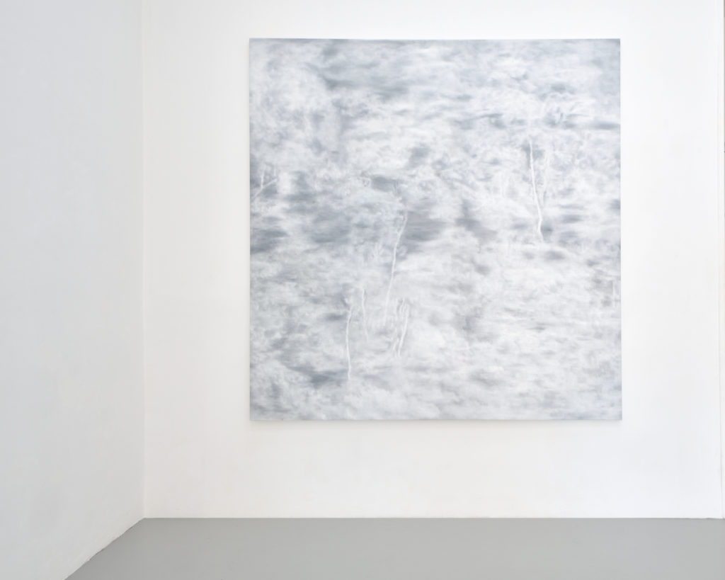 Fitzcarraldo, 2020, olio su lino, 200x200 cm - Filippo Cristini - courtesy of the artist