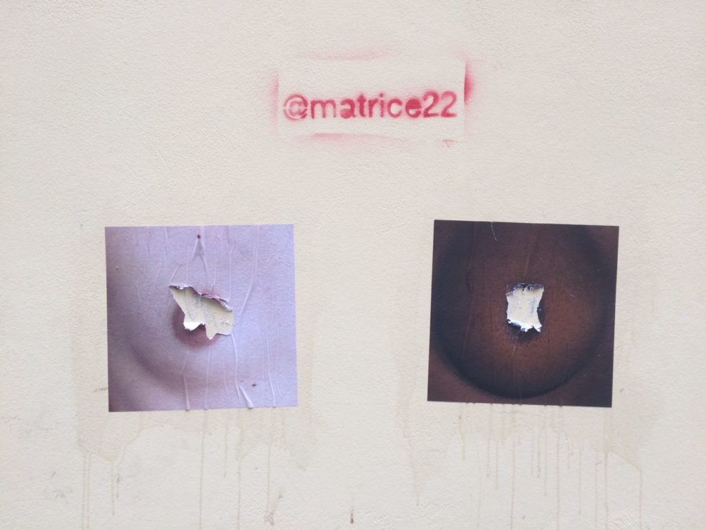 Affissioni del progetto #feelthenipple a Milano - Matrice22 - courtesy of the artists