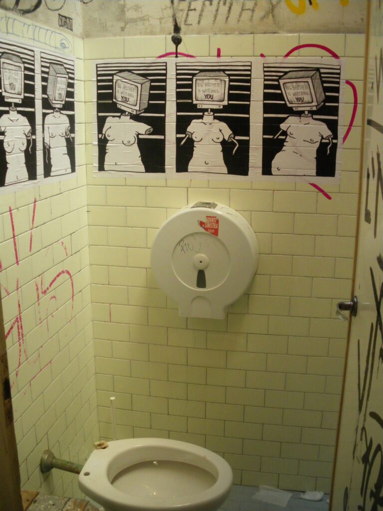 Big brother is watching you, Firenze, 2010 - Guerrilla Spam - courtesy of the artists