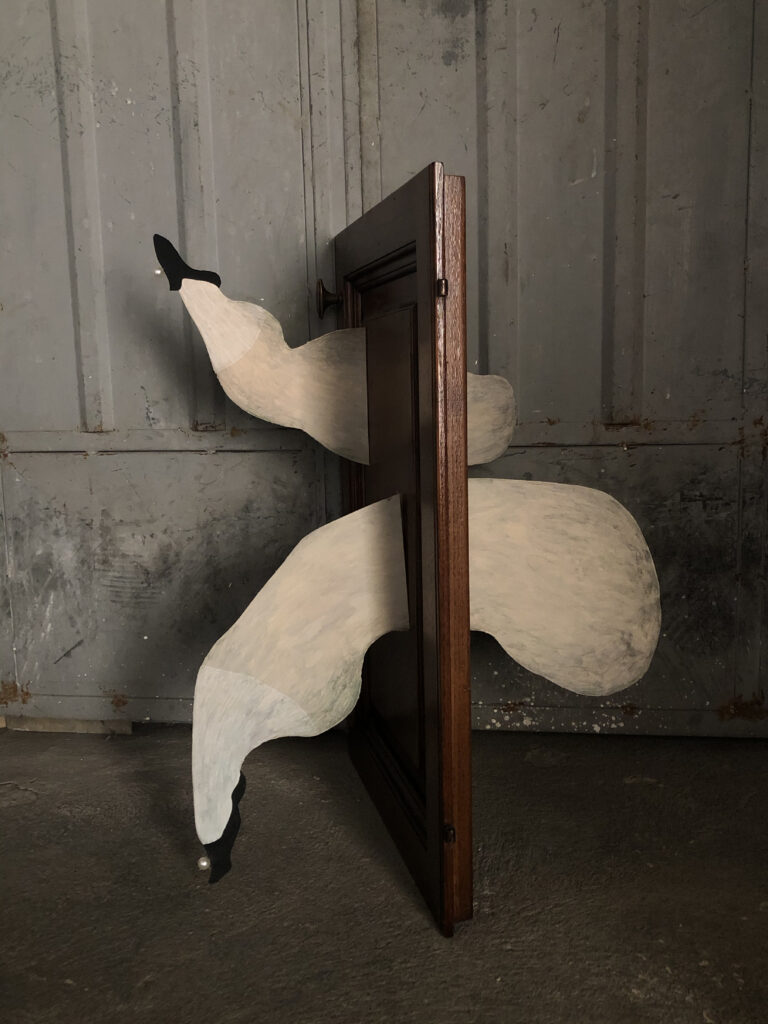 Attraversato per intero, 2020, mixed media - SALVATORE PIONE -courtesy of the artist