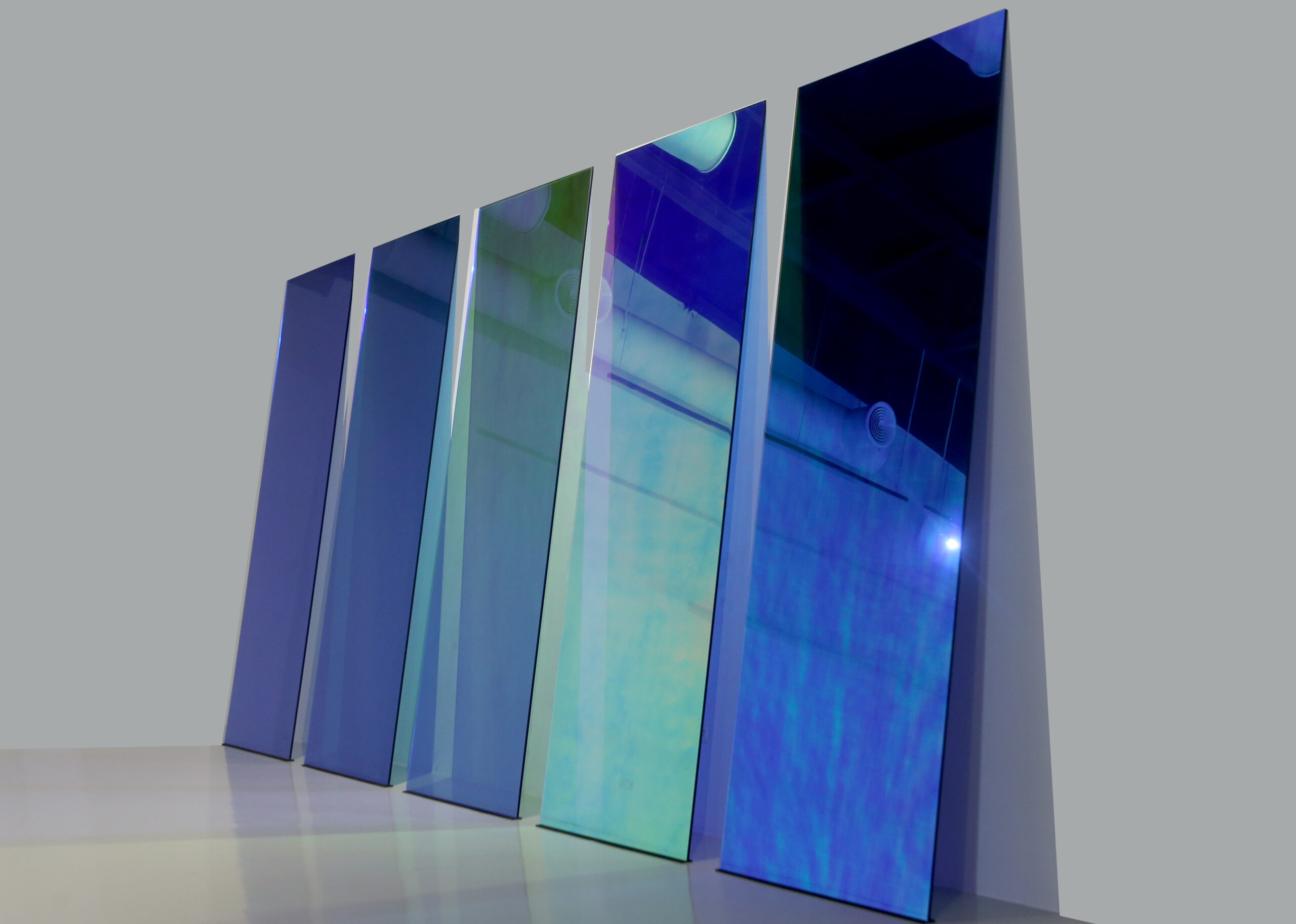 Shaikha Al Mazrou, To Create Meaning In Perception, 2020, 220 x 90 cm each, Courtesy Lawrie Shabibi and the artist