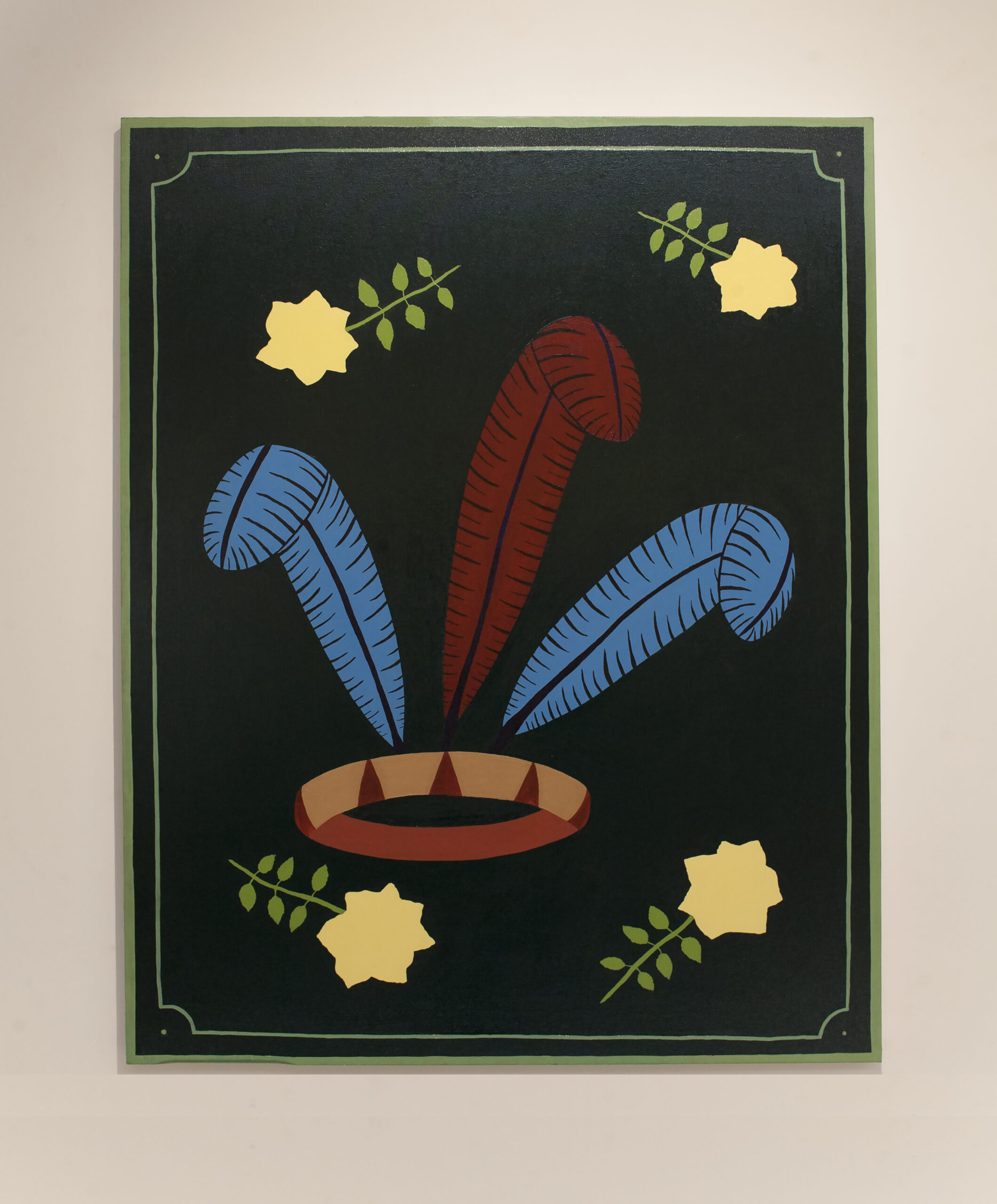 E.S.T.E. (Estremo Simbolismo Toscano Ermetico), oil in canvas, 100 x 80 cm, 2020 - Luca Rubegni - courtesy of the artist