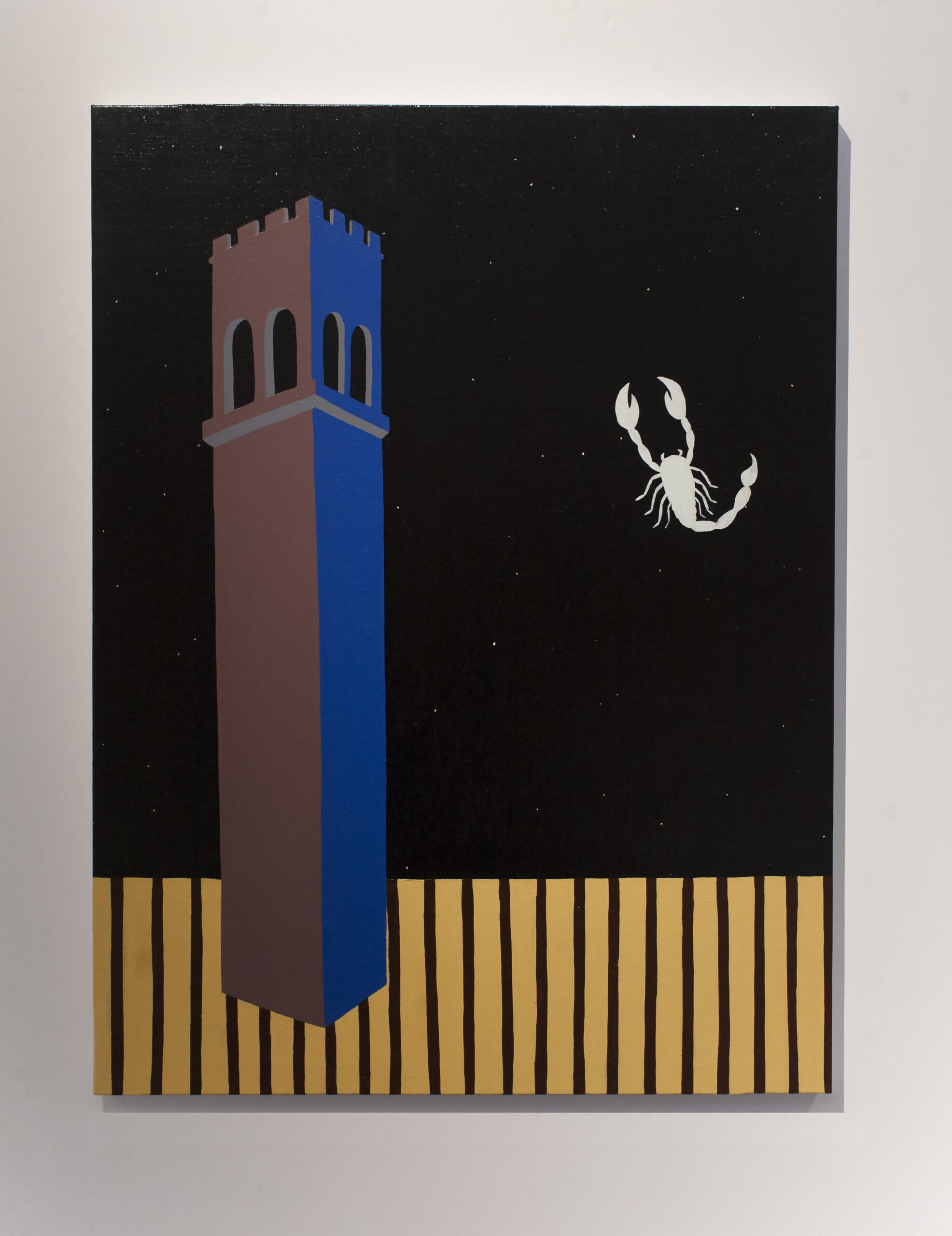 Gli eretici dello scorpione bianco, oil on linen, 80 x 60 cm, 2020 - Luca Rubegni - courtesy of the artist
