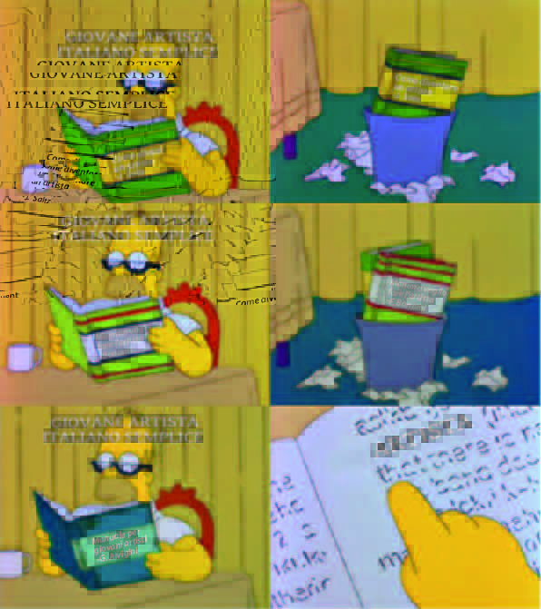 meme by Osservatorio Futura - Giulio Alvigini. Giovane artista italiano semplice